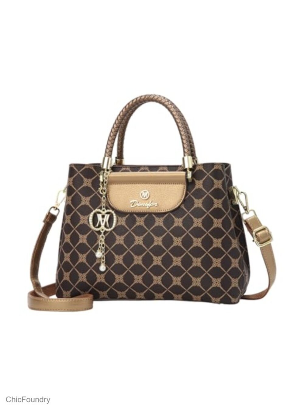 PU Leather Satchel Handbag Top Handle Shoulder Bag Women's Tote Messenger